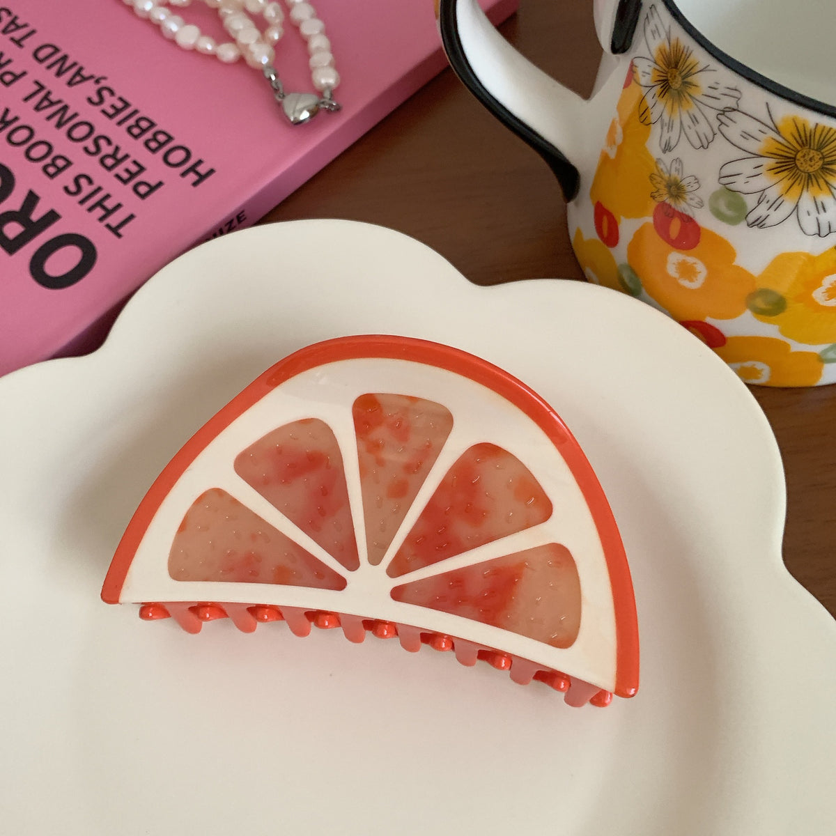fruit orange hair claw
