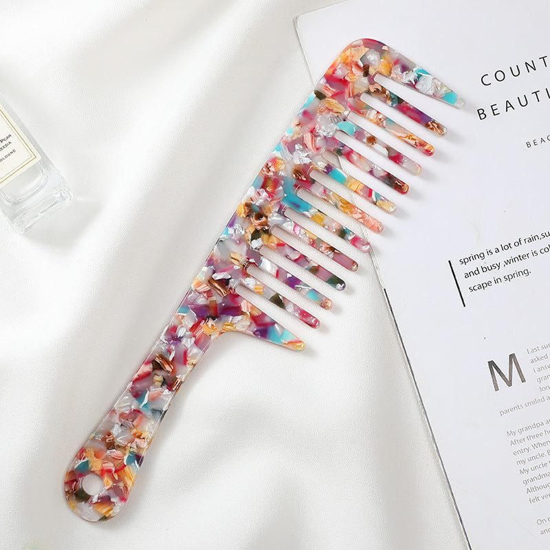 exquisite marble pattern hair comb