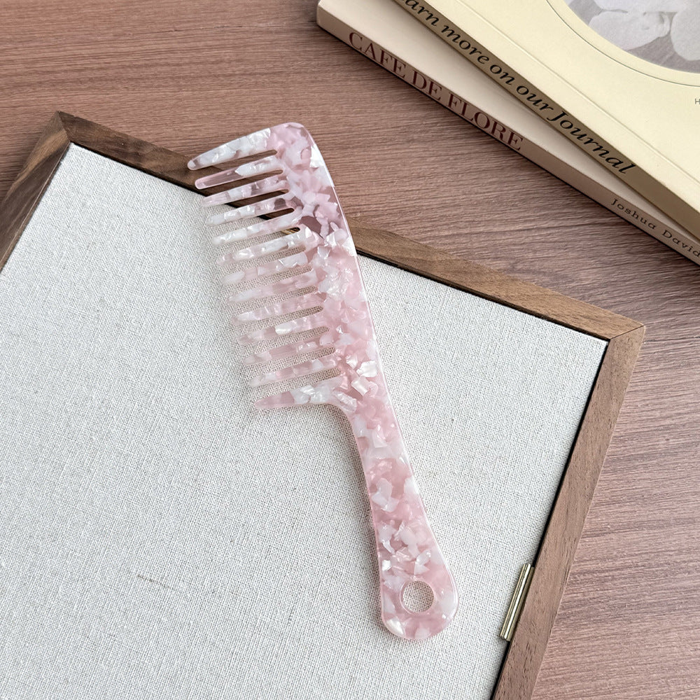 Light luxury acetic acid shell pattern hair comb
