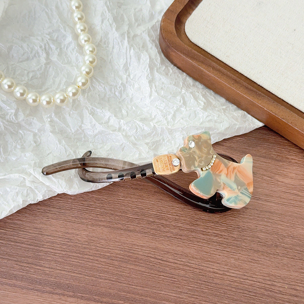 puppy one-word clip twist clip bangs clip side clip advanced sense back head hair clip