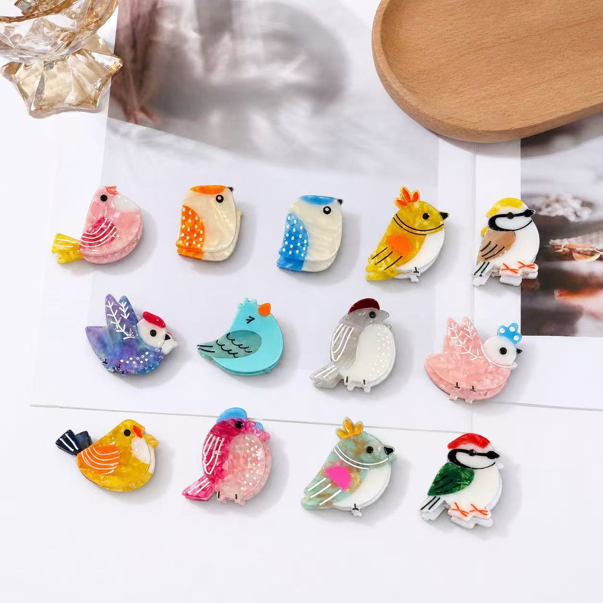 mini bird hair claw