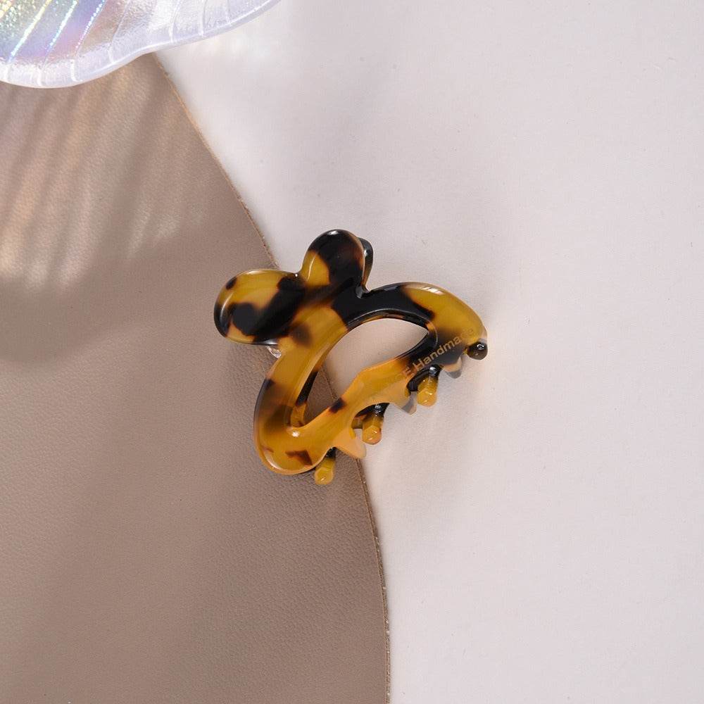 French acetic acid hairpin retro hollow tortoiseshell hair claw