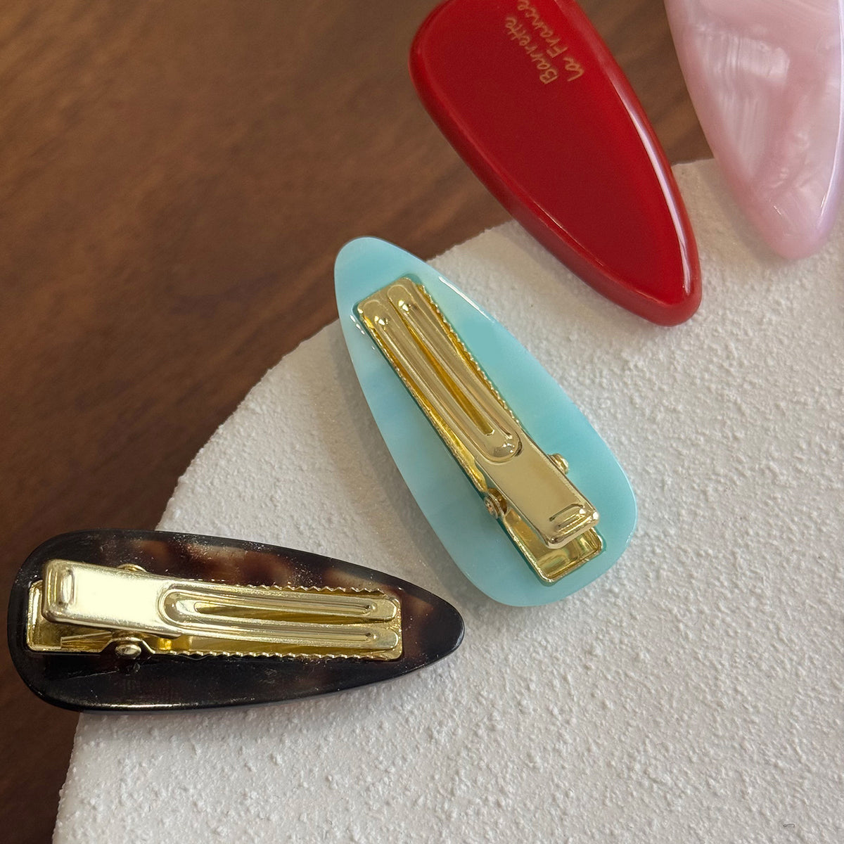 4mm Water droplet hair clip