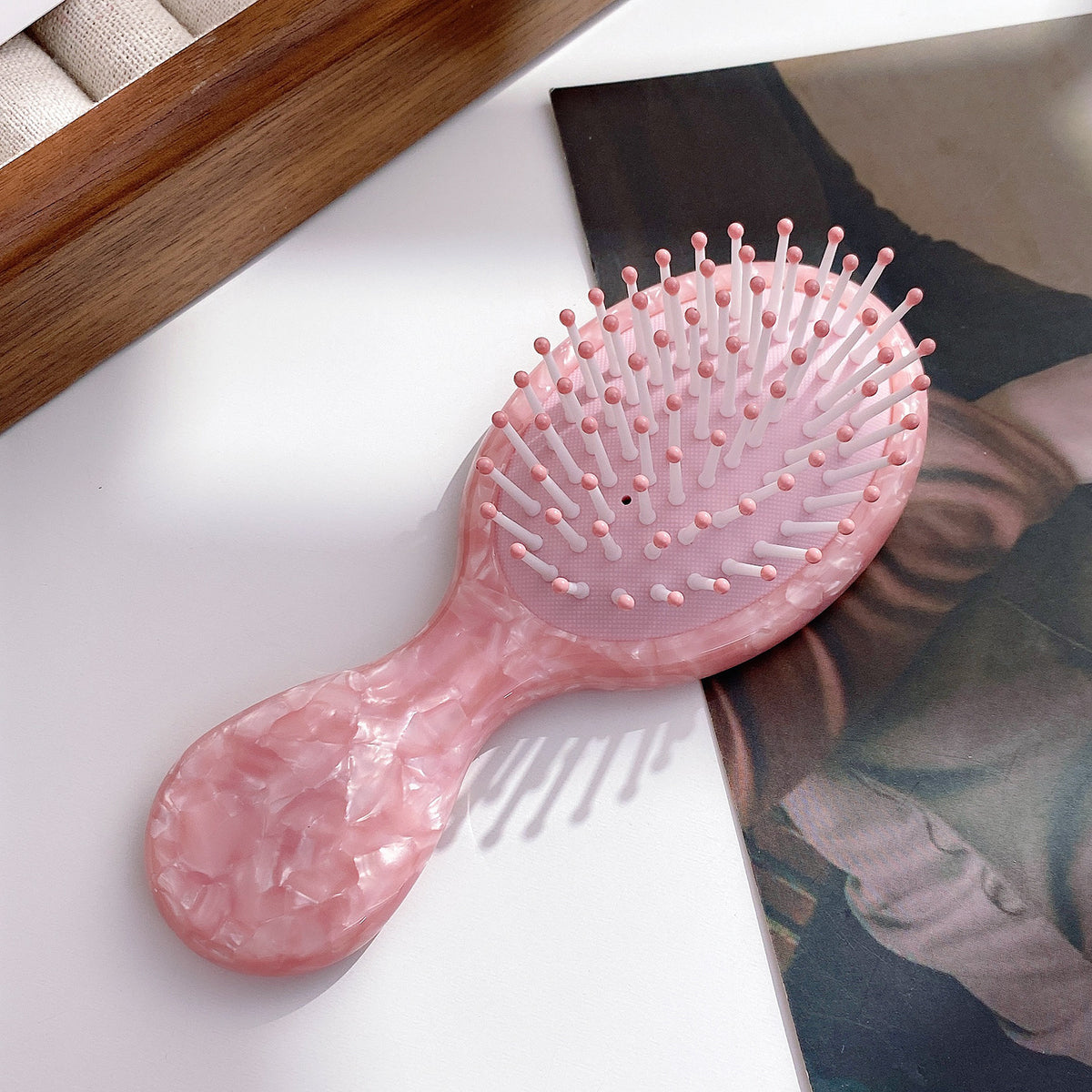 Small Floral Air Cushion Comb Hair Claw