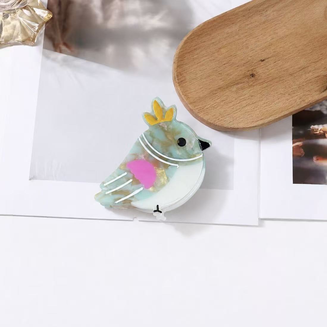 mini bird hair claw