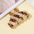 striped splicing Hair Claw