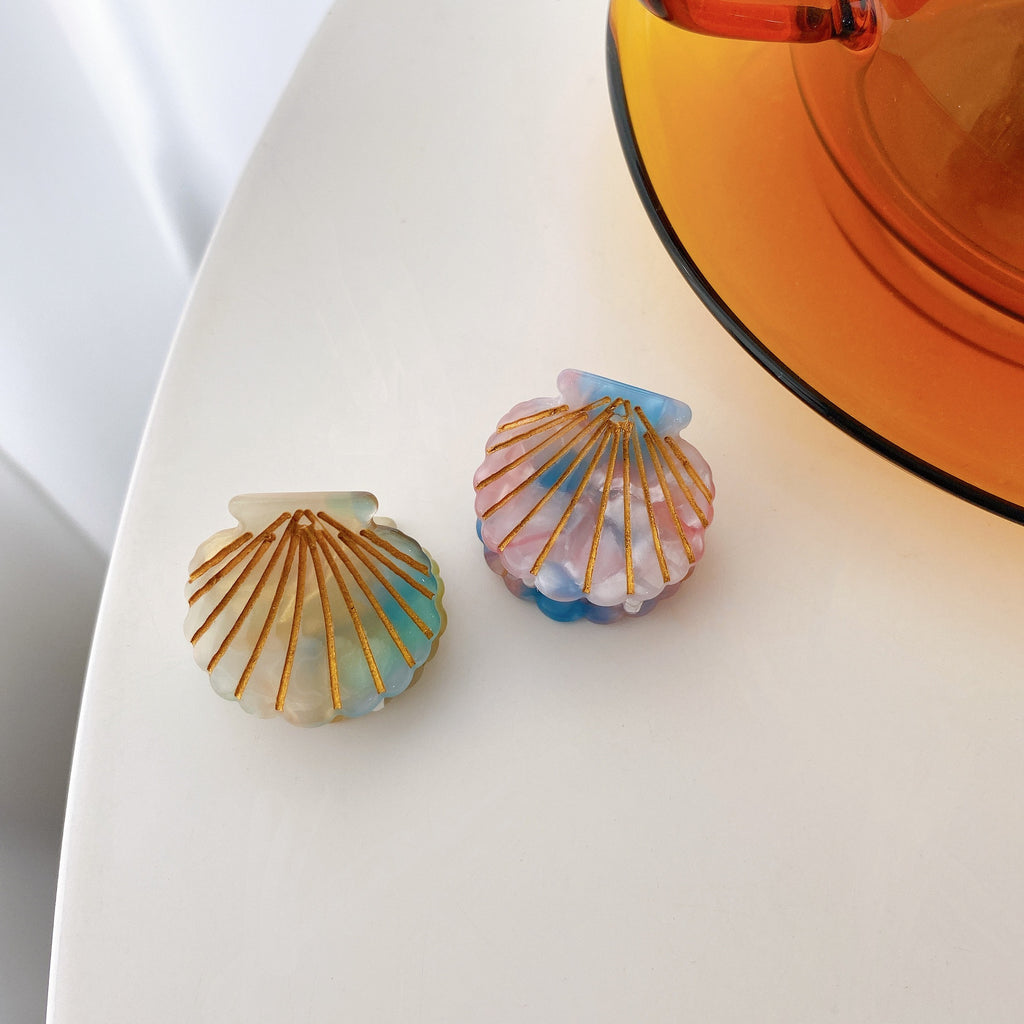 mini shell hair claw