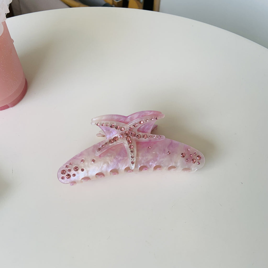 starfish diamonds hair claw