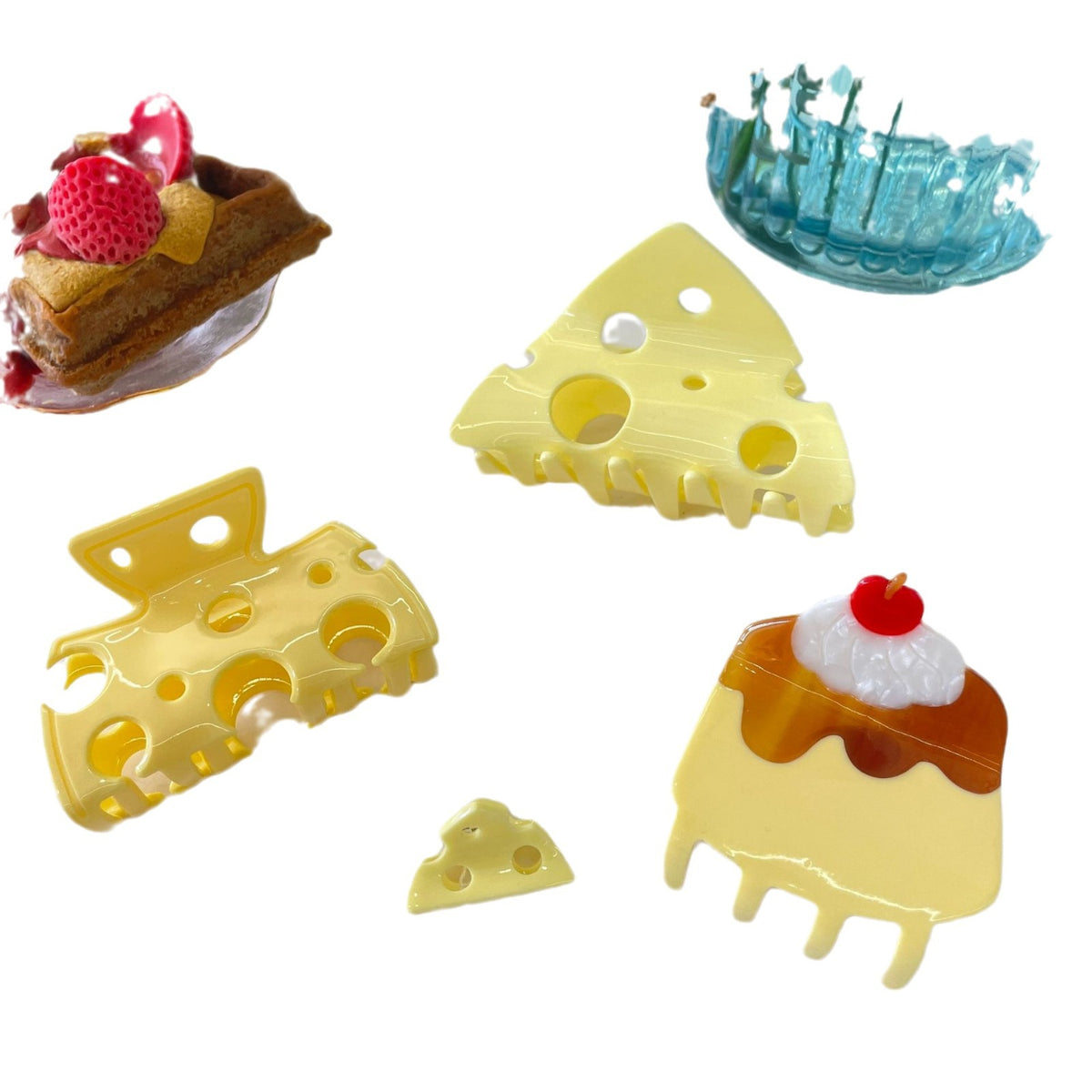 pudding cheese hair claw