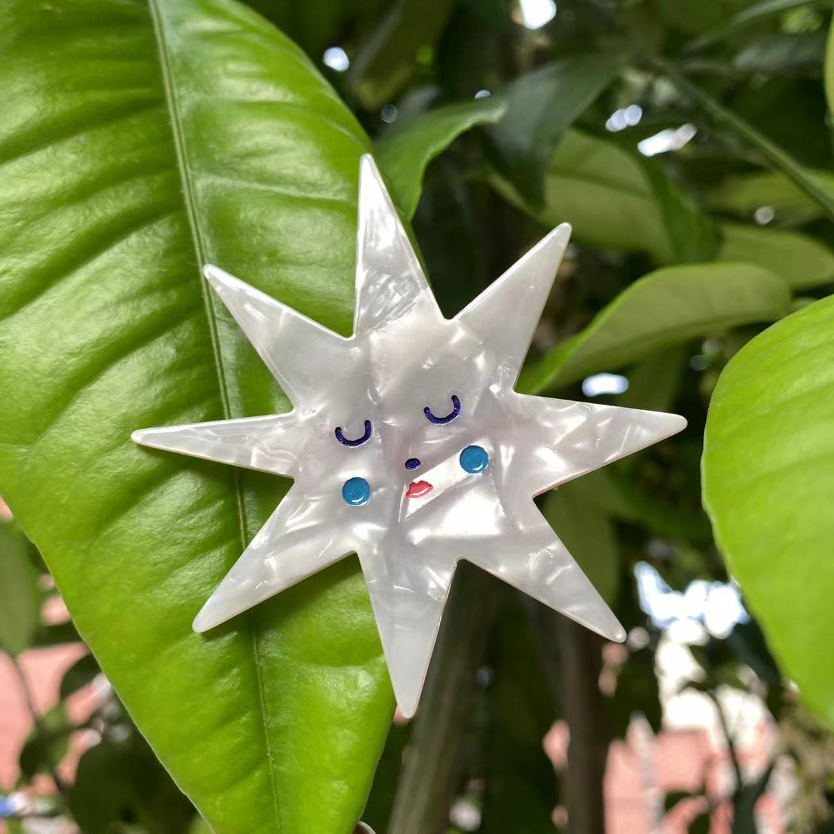 star mushroom duck bill hair clip
