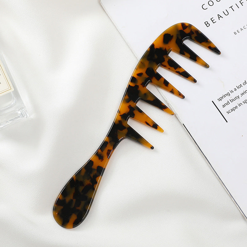Europe and the United States cross-border hot-selling acetic acid plate comb exquisite anti-static hair comb fashion marble pattern color hair comb women