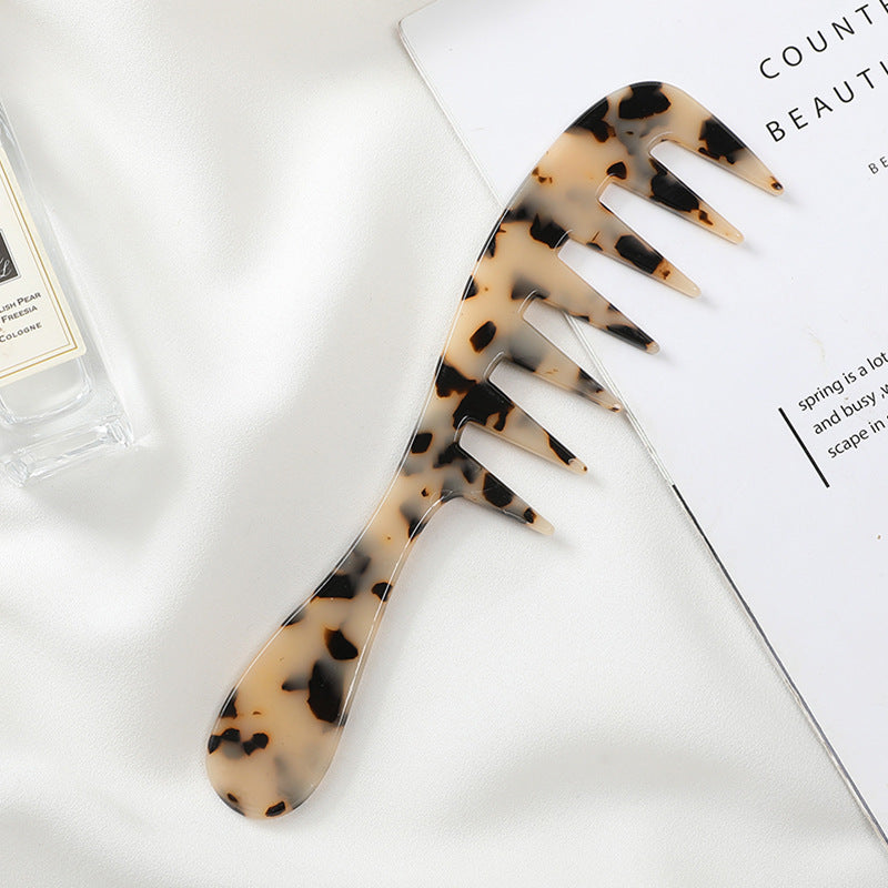 Europe and the United States cross-border hot-selling acetic acid plate comb exquisite anti-static hair comb fashion marble pattern color hair comb women