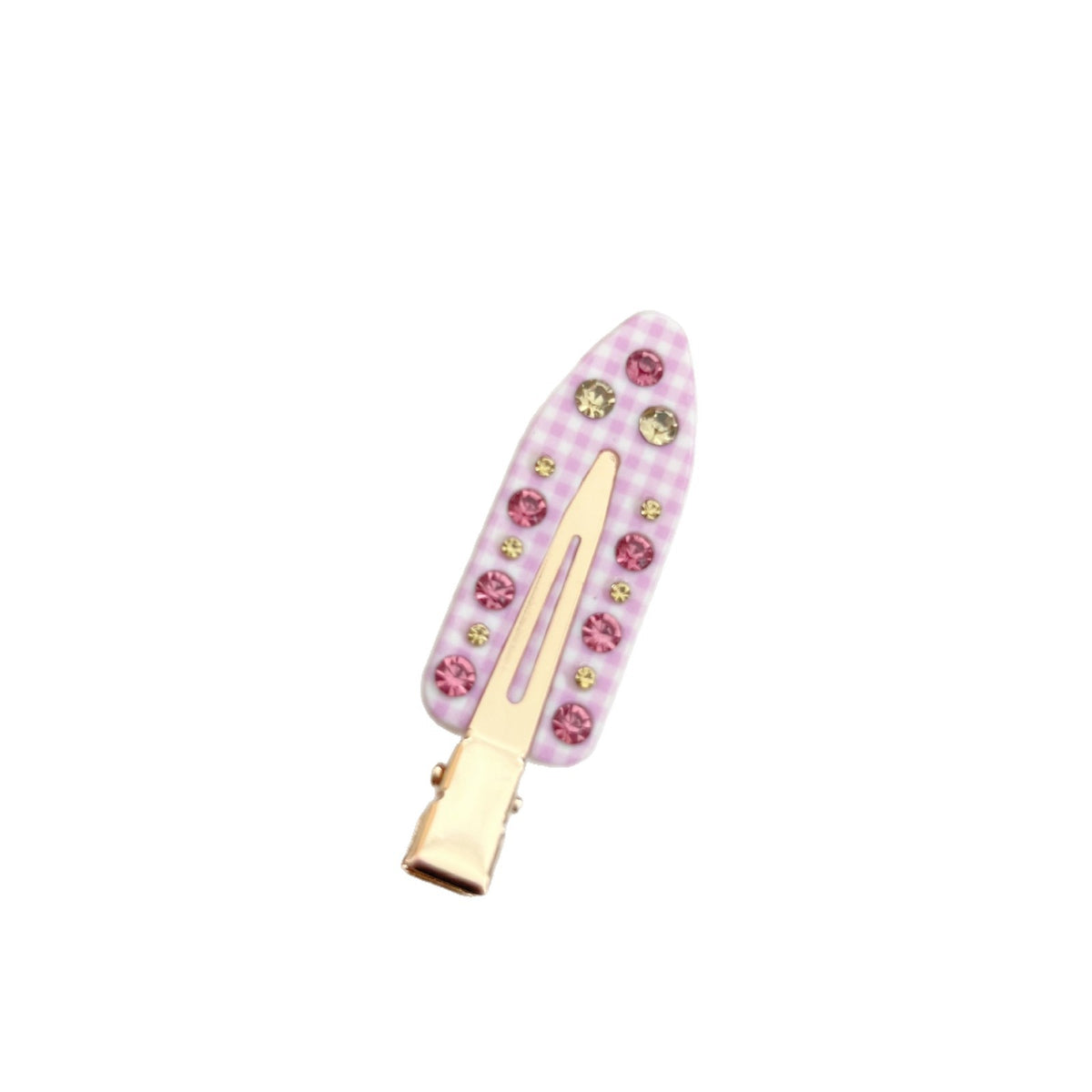 sweet plaid butterfly embellishment seamless hair clip