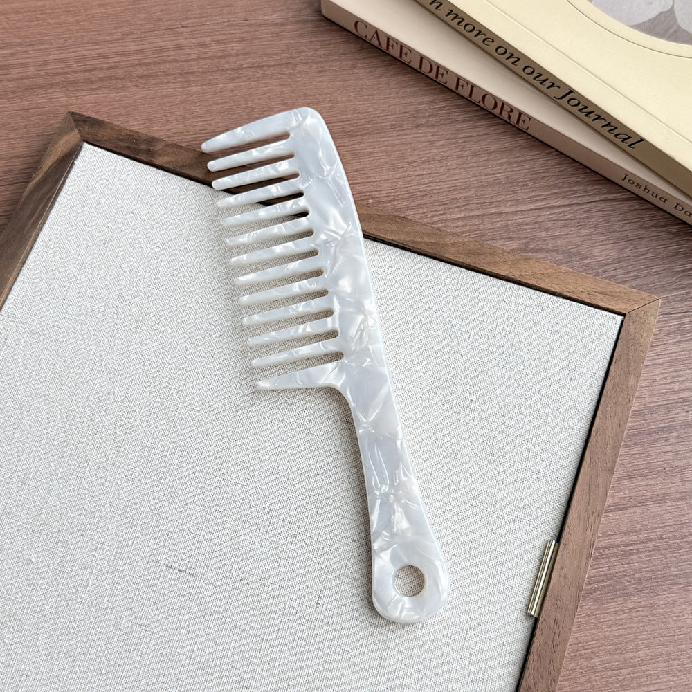 Light luxury acetic acid shell pattern hair comb