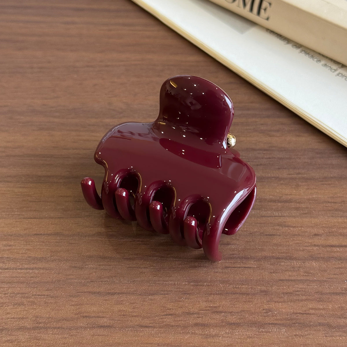 Small chocolate for autumn and winter hair claw