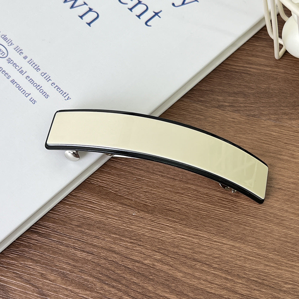 Cross-border new curved hairpin, high-end light luxury ponytail hair clip