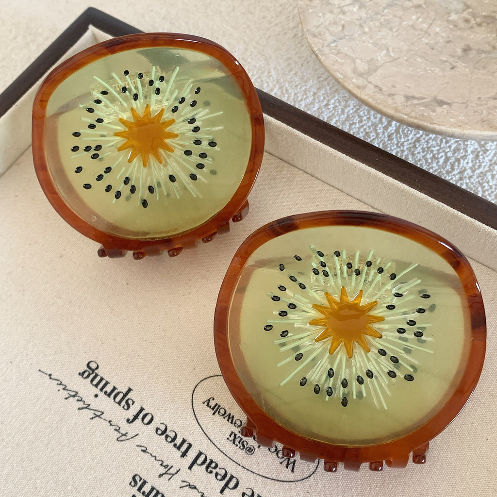 Fruit Kiwi Hair Claw