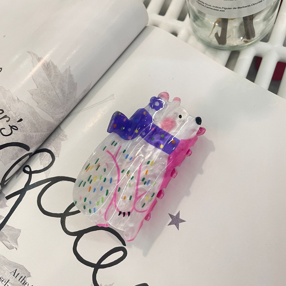 dopamine hair clip angel wing shark hair claw