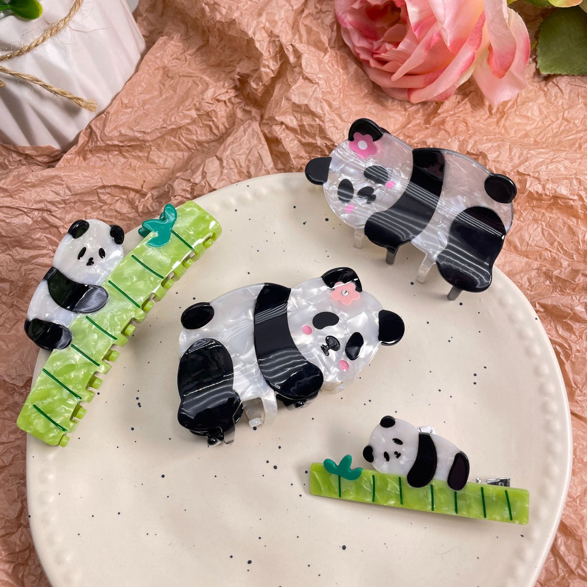 panda animal hair claw