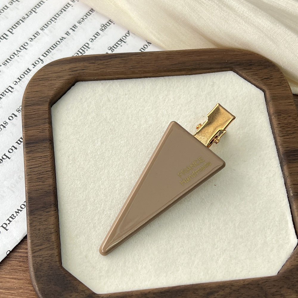 Triangle Acetic Acid Hairpin Traceless Duckbill Clip Broken Hair Clip