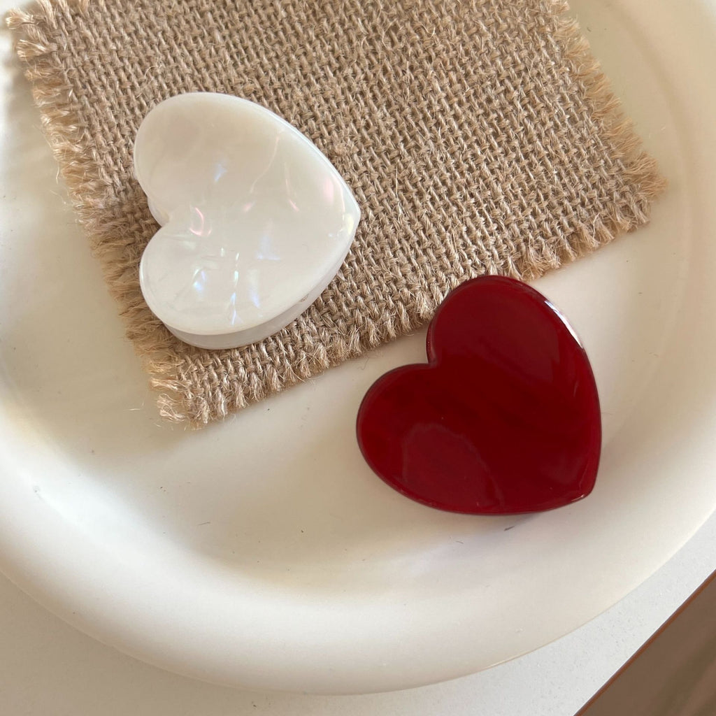 Red love Hair claw