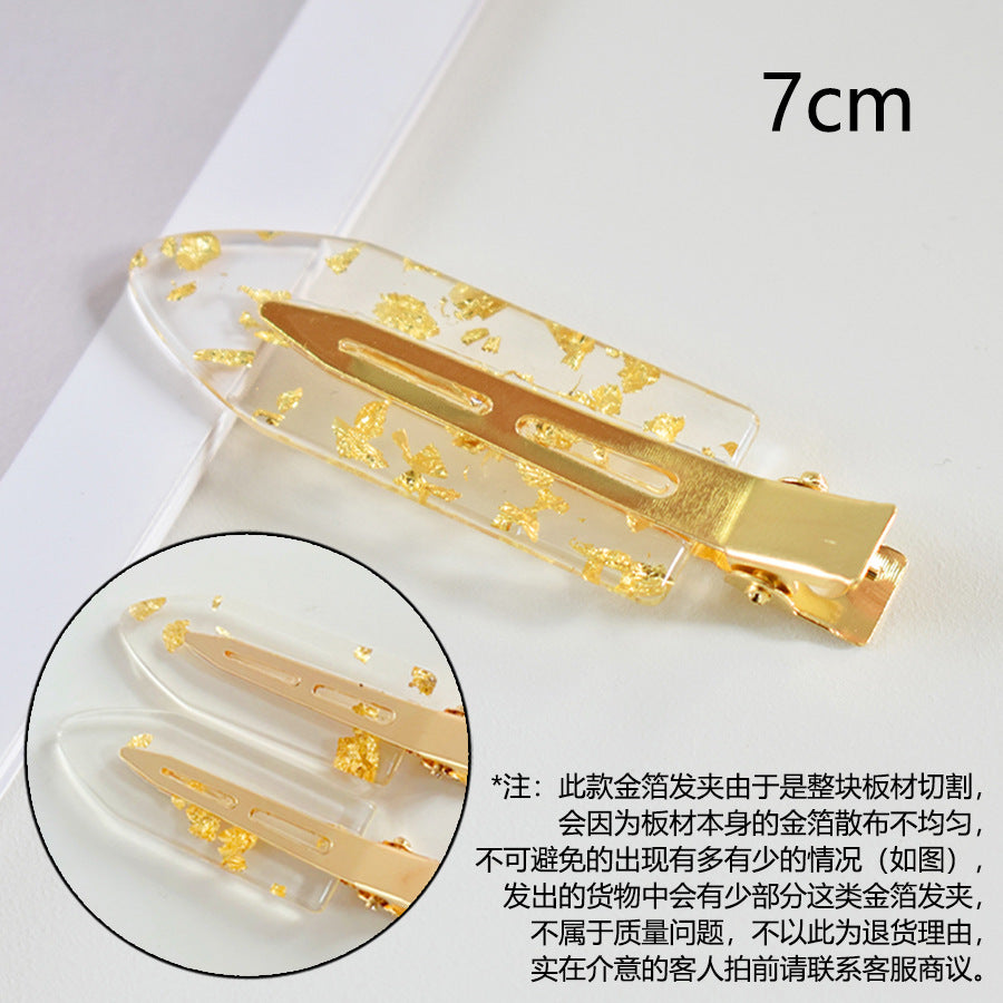New Internet celebrity women's acetic acid plate seamless hairpin