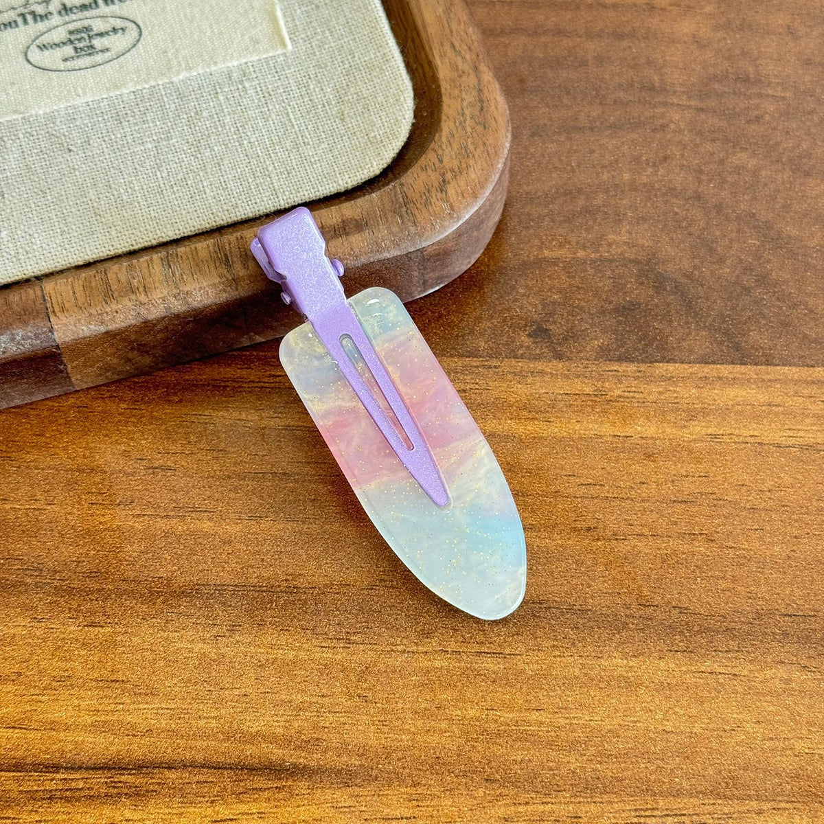 Candy color jelly one-word clip duck bill clip basic versatile seamless hairpin