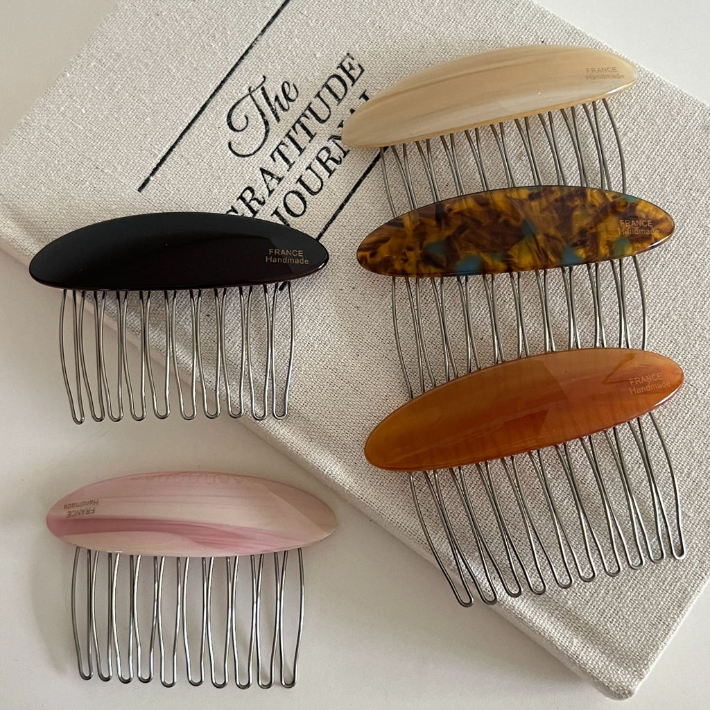 Temperament Broken hair Fixed finishing artifact Hair comb Hair card Female side hairpin Back head hair upside down Comb