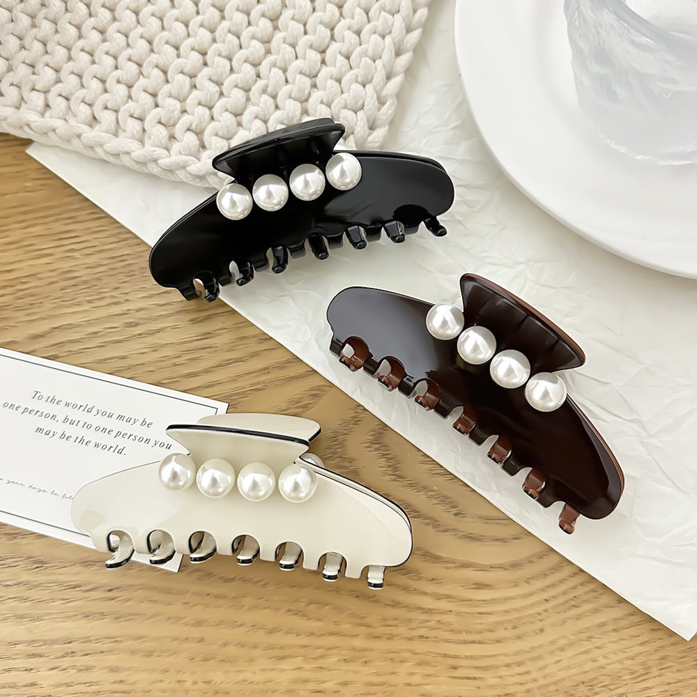 Alexander Large Premium Pearl Hair Claw