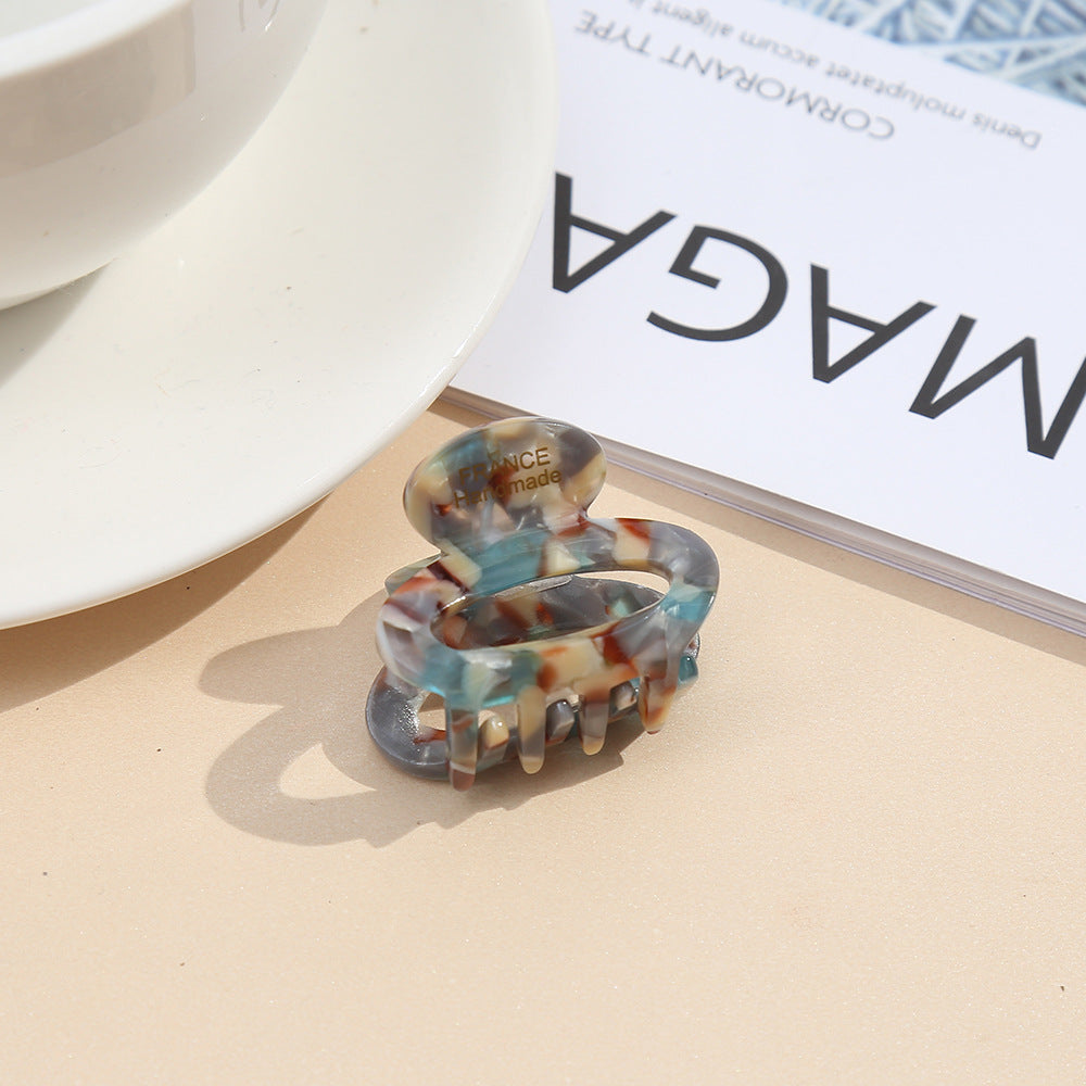 French acetic acid hairpin retro hollow tortoiseshell hair claw
