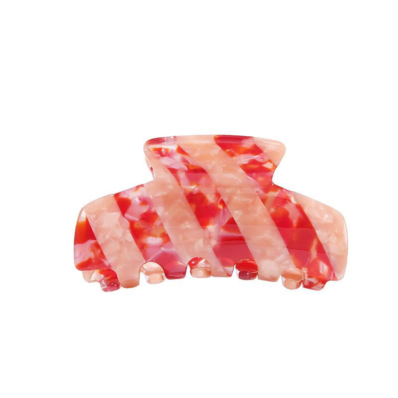 striped splicing Hair Claw