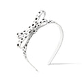 polka dot bow headband