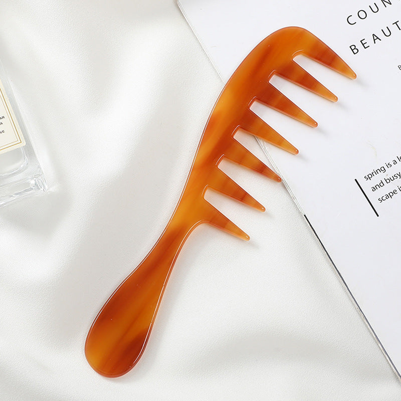 Europe and the United States cross-border hot-selling acetic acid plate comb exquisite anti-static hair comb fashion marble pattern color hair comb women