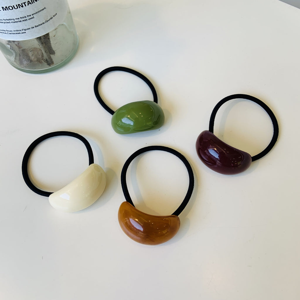 chic oval hair ties
