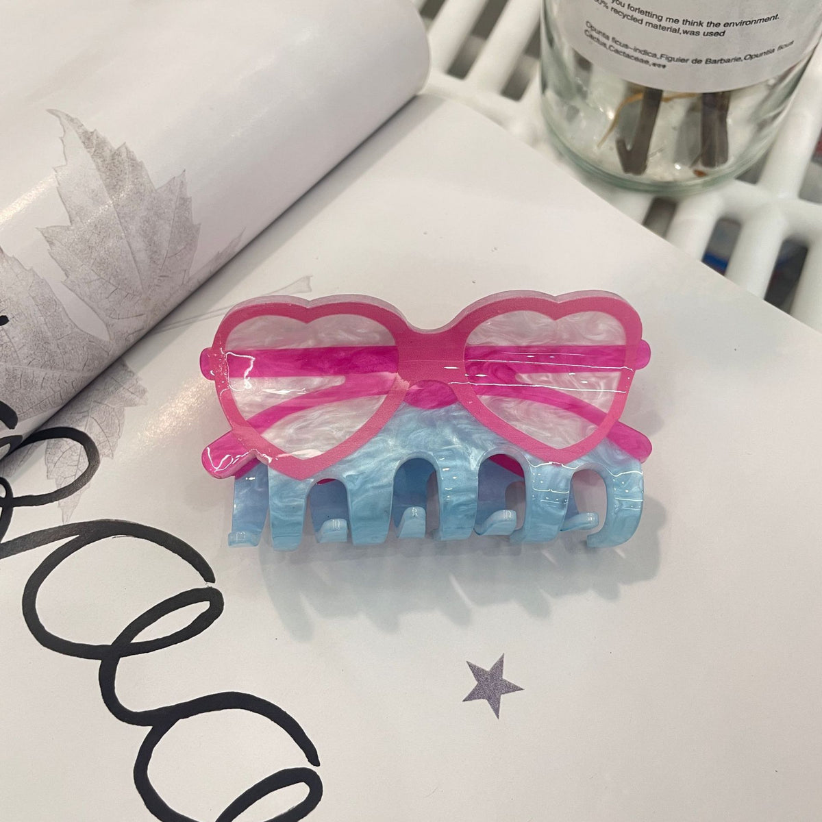 dopamine hair clip angel wing shark hair claw