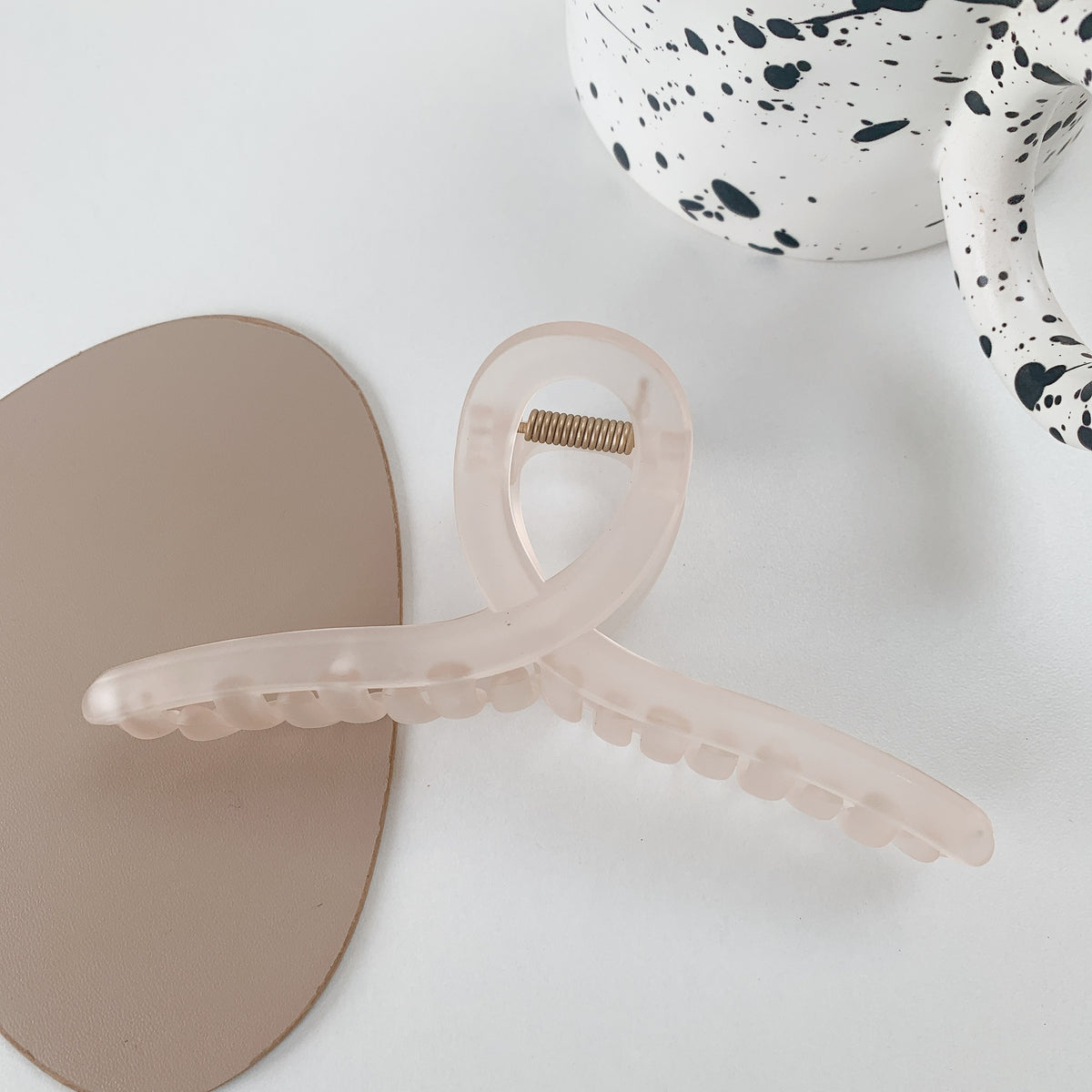 Morandi matte hairpin matte texture large hair claw