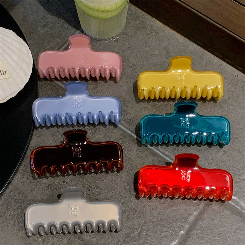 4cm Thick Jelly Chocolate Hair Claw