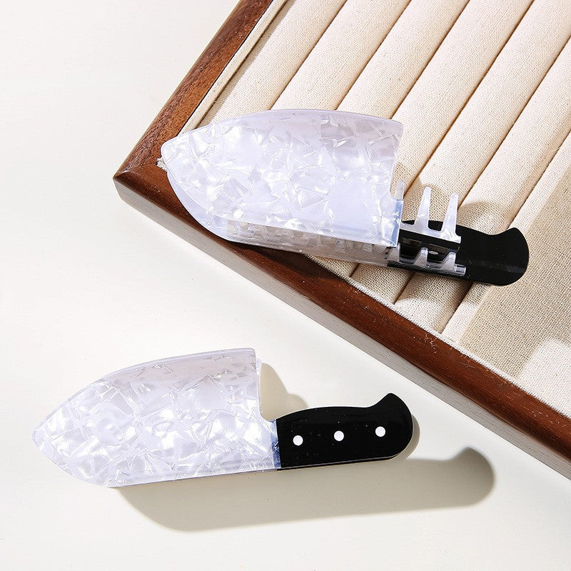 Christmas Knife Hair Claw