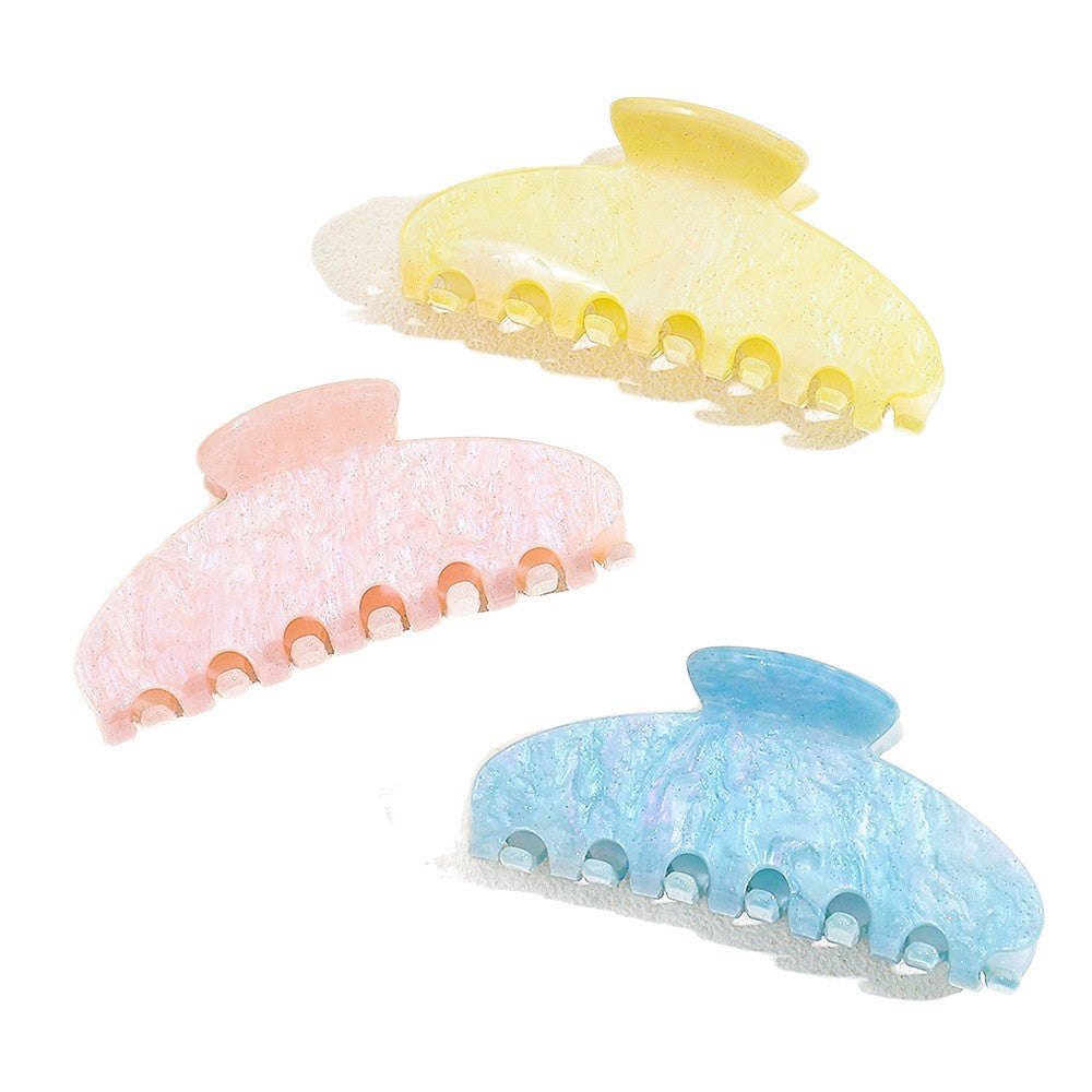 girl sweet pink fresh simple hair claw