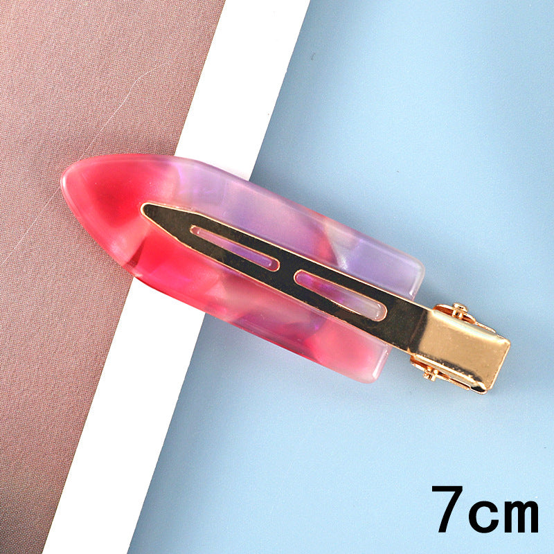 New Internet celebrity women's acetic acid plate seamless hairpin