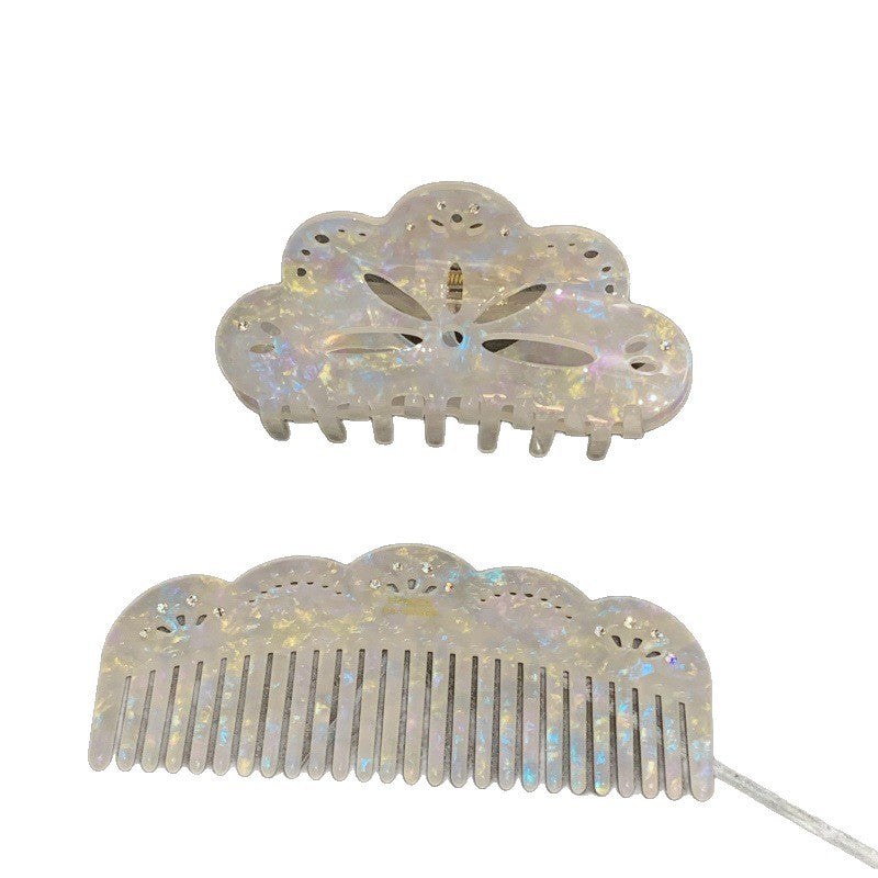 Mermaid White Hair Comb