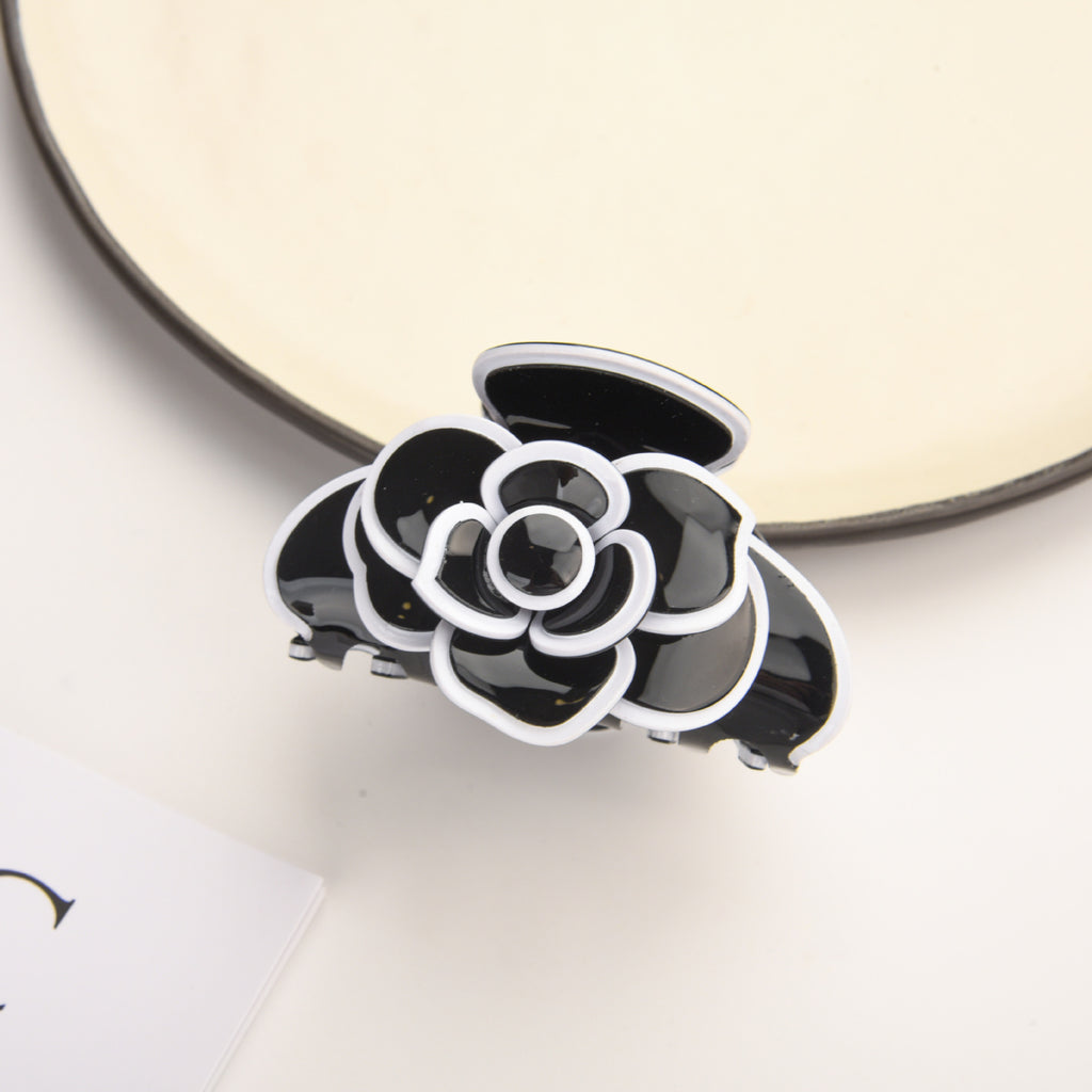 Camellia flower hair claw