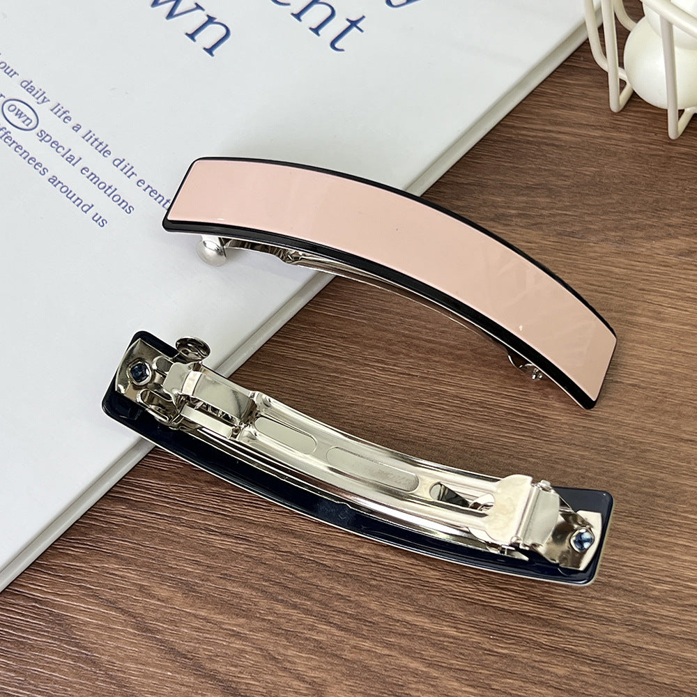 Cross-border new curved hairpin, high-end light luxury ponytail hair clip