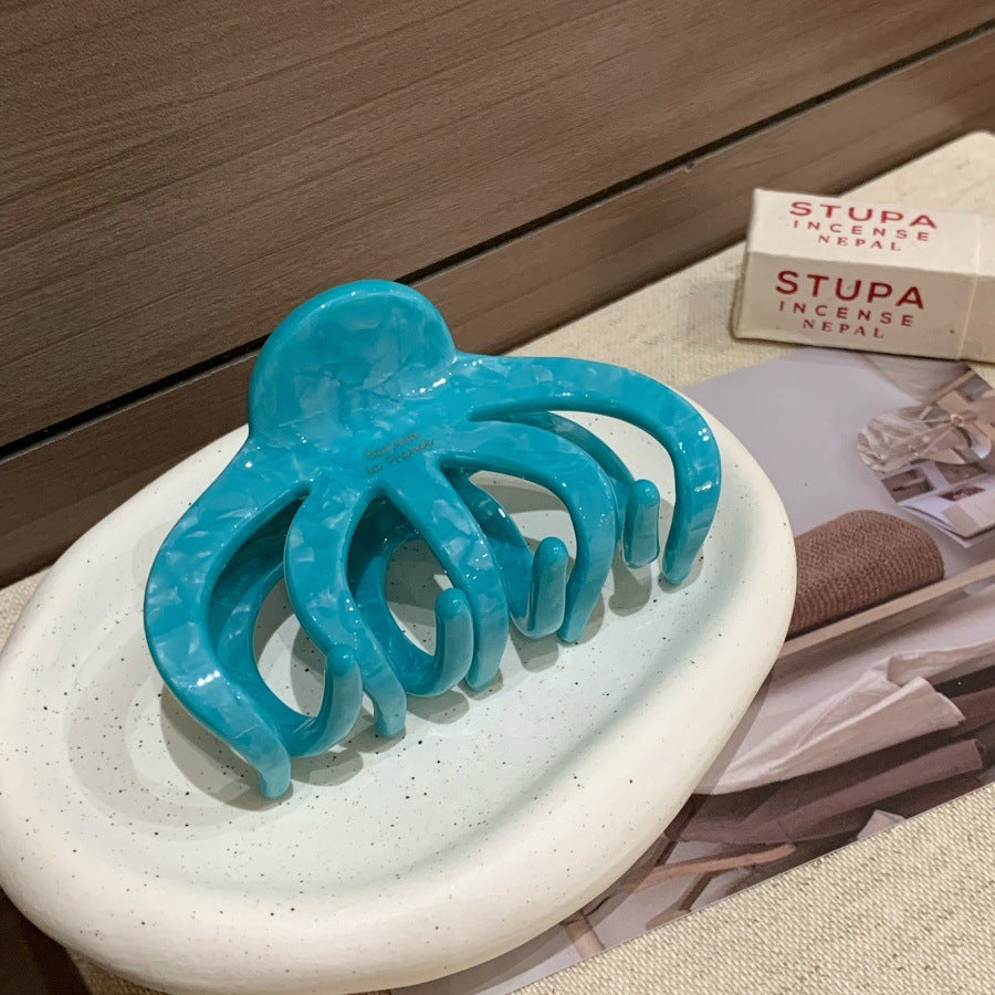 Pattern octopus claw clip