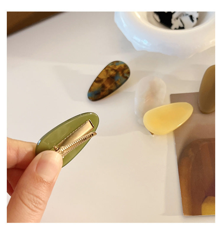 2pcs Teardrop-shaped Hair Clip