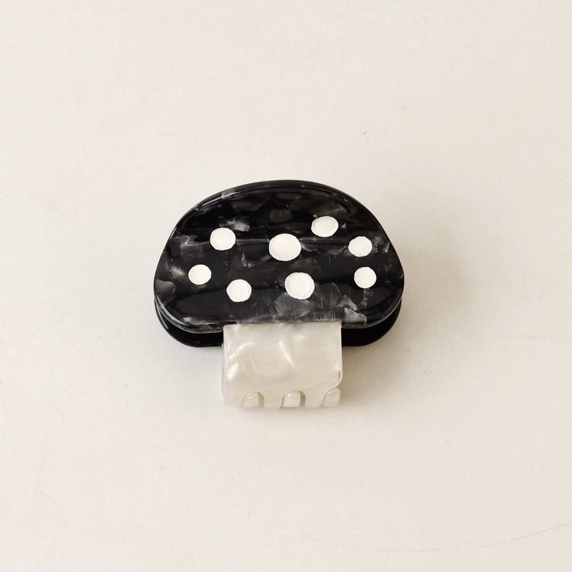 Colorful small mushroom hair claw