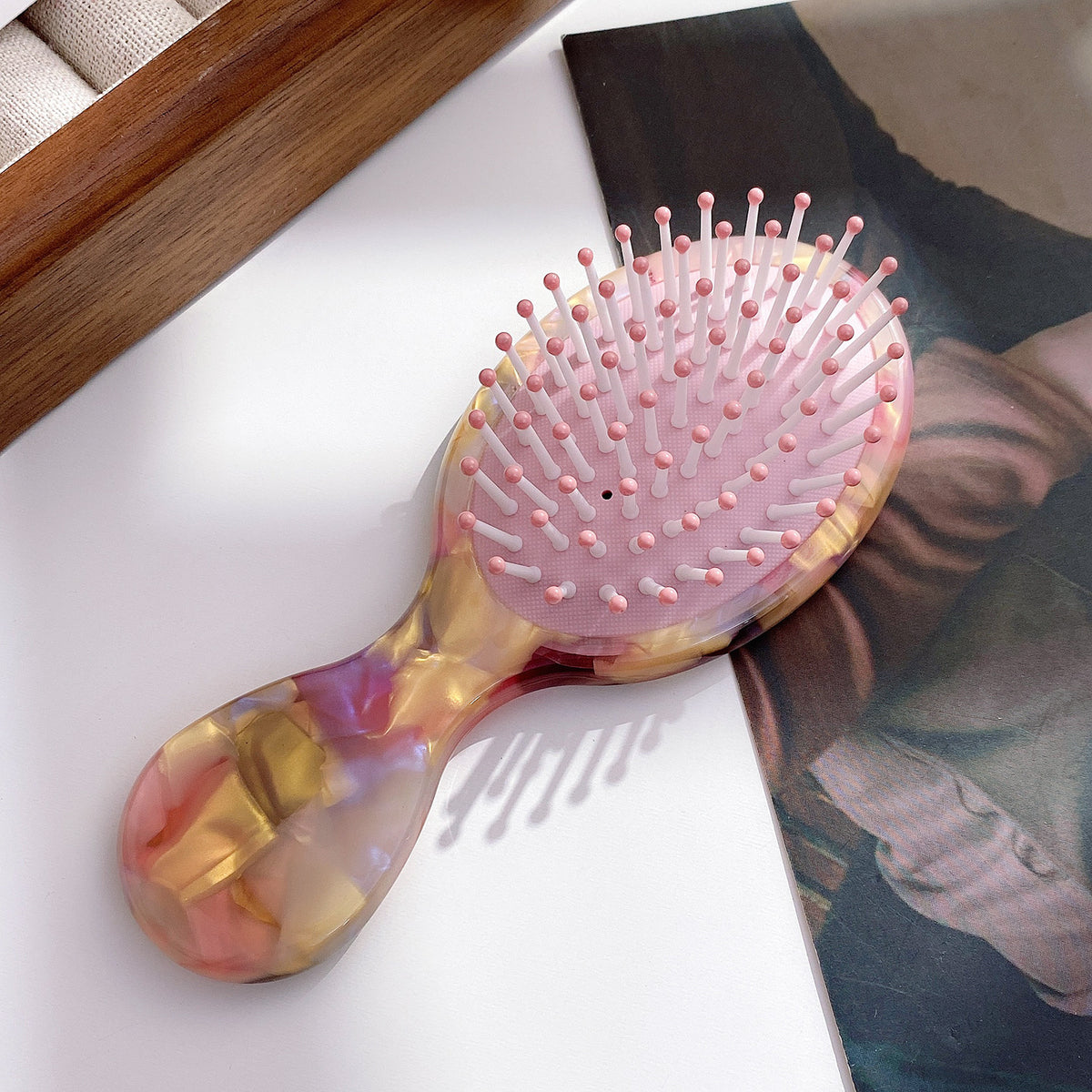 Small Floral Air Cushion Comb Hair Claw