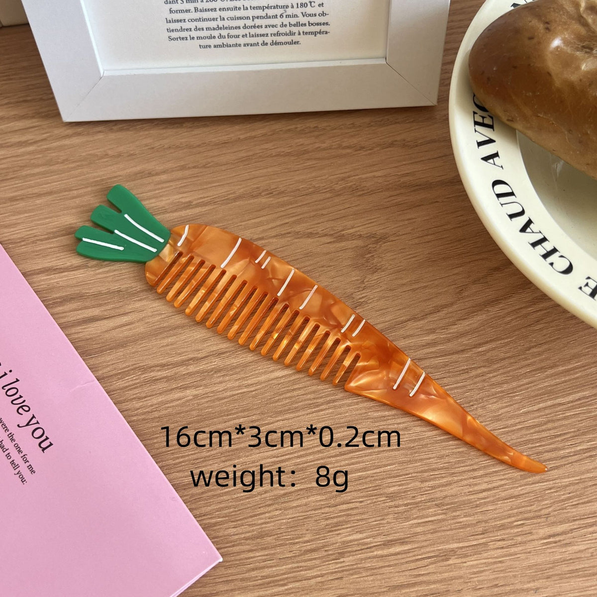 Tulip Flower Comb Premium Animal Vegetable Acetic Acid Makeup Fun Comb Portable Hair Comb