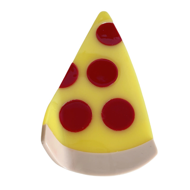 pizza food avocado hair claw