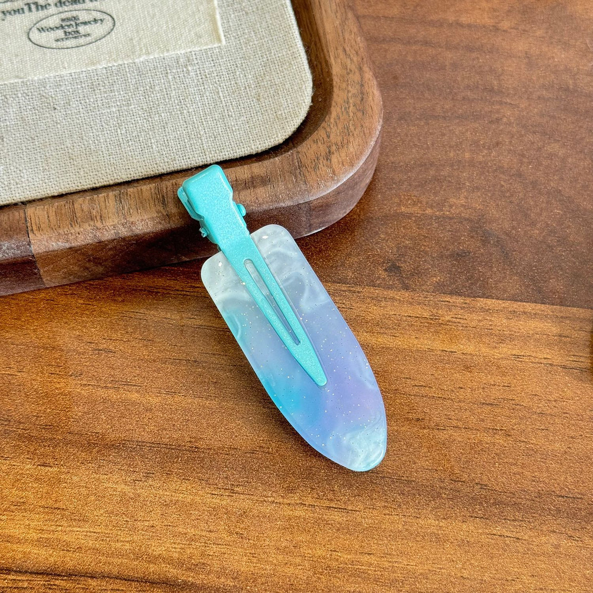 Candy color jelly one-word clip duck bill clip basic versatile seamless hairpin